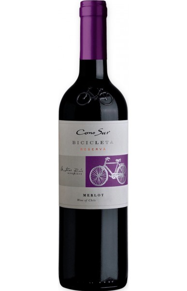 Вино Cono Sur, Bicicleta Merlot, Central Valley DO